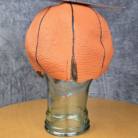 Vintage Halloween Basketball Head Guy Half Mask Vinyl Mustache Seasons for Kmart - Picture 8 of 12